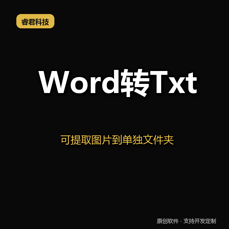 睿君WORD批量转TXT